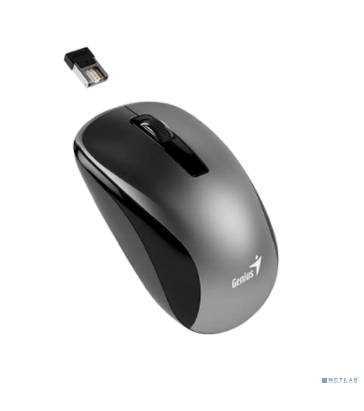 Мышь беспроводная Genius NX-7010 серый, 1200 dpi, радиоканал, USB, кнопки - 3