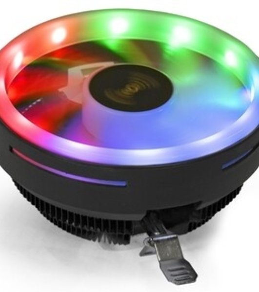 Кулер для процессора ExeGate Dark Magic EE126R-PWM.RGb черный, 120 мм, алюминий, 2000 об/мин, 24 дБ, 4 pin, 100 Вт, 67 мм