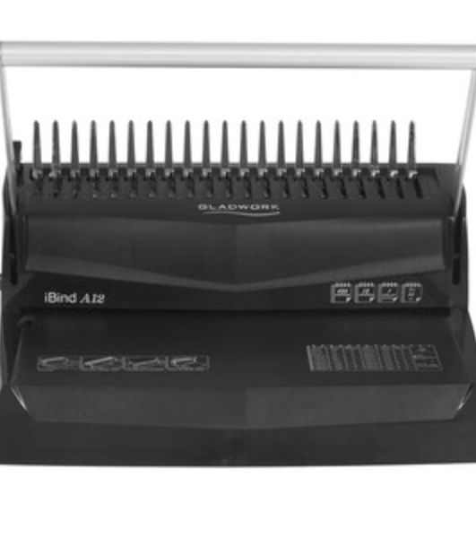 Переплетчик Gladwork iBind M-20 (IBIND M-20) A4/перф.20л.сшив/макс.450л./пластик.пруж. (6-51мм)