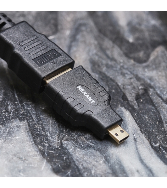 Переходник Rexant гн.HDMI - шт.Micro HDMI GOLD