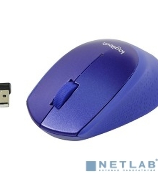 Мышь беспроводная Logitech M330 SILENT PLUS синий, 1000 dpi, радиоканал, USB, кнопки - 3