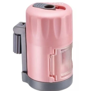 Точилка для карандашей механическая Kw-Trio 03420PINK, 1 отверстие, металл/пластик, розовый, пластиковый бокс