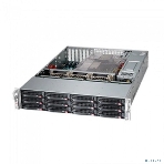 Компьютерный корпус SuperMicro CSE-826BAC12-R1K23LPB 2U, 2x1200W, 12x3.5' bay SAS3/SATA/NVMe4 7xLP, RM, фото3