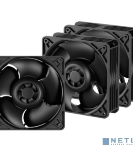 Комплект вентиляторов для корпуса Arctic S12038-4K 3 Pack черный, 120 мм, 4000 об/мин, 4 pin