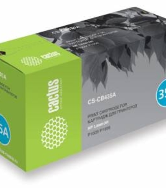 Картридж лазерный Cactus CS-CB435AS черный (1500 стр.) для HP Laser Jet P1005/P1006