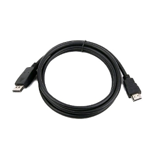 Кабель Cablexpert DisplayPort->HDMI, 10м, 20M/19M, черный, экран, пакет