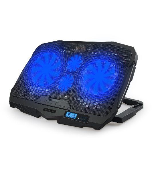 Подставка для ноутбука Digma D-NCP170-4 17'390x280x28мм 2xUSB 4x 70/125ммFAN 750г черный