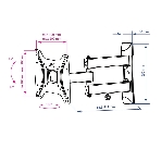 Кронштейн Kromax DIX-22 черный для TV 15'-48' max 35 кг, фото4