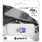Флешка USB Kingston DataTraveler microDuo 3C (DTDUO3CG3/256GB), 256Gb, USB 3.2 Gen 1/Type-C, R/W 200/15, фиолетовый, фото2