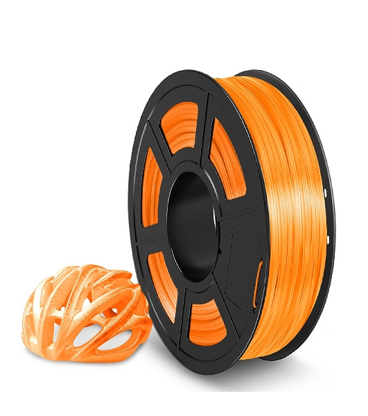 Филамент NVPrint TPU Trans. Orange для 3D печати диаметр 1.75мм длина 165 метров масса 0,5 кг
