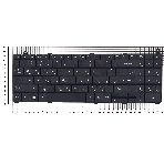 Клавиатура для ноутбука DNS 0124002 черная без рамки, фото3
