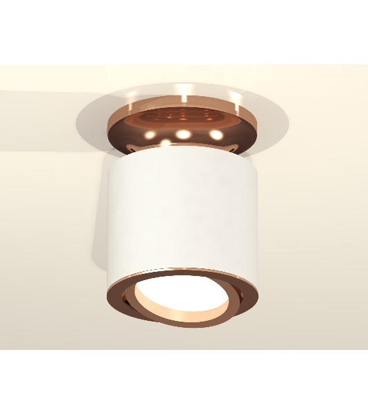 Светильник Ambrella Light XS7401140 SWH/PPG белый песок/золото розовое полированное MR16 GU5.3 (N7930, C7401, N7005)