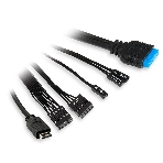 Компьютерный корпус HSPD M330, Mesh Mini-tower, черный, TG, 0.6 SPCC, 3x120mm ARGB mATX, mITX 175/330/160mm 2x2.5', 2x3.5', 4xPCI 1xUSB-A 3.0, 2xUSB-A1.0 365x216x405mm, фото12