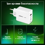Сетевое зарядное устройство Digma Pro DPW6B 65W 3.25A (PD+QC) 2хUSB-C/USB-A универсальное белый (DPW6B5GX12WH), фото3