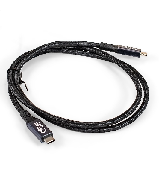 Кабель для зарядки ExeGate EX-CCP-USB4.0-CMCM-QC-1.0 (USB4.0 USB Type-Cm/Cm, 40Gbit/s, 5A, 240W, PD3.1/QC4.0, 1м)