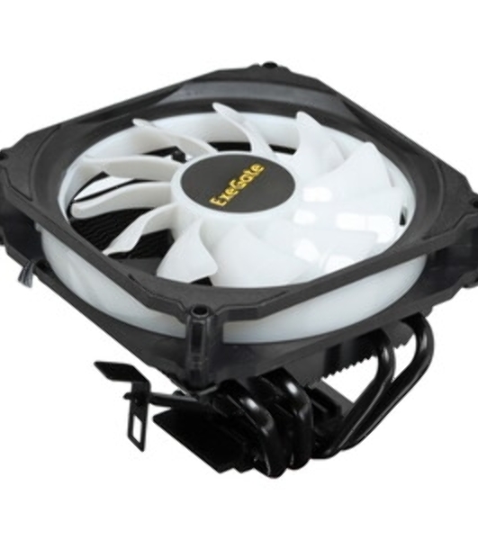 Кулер для процессора ExeGate Dark Magic EE400XL-PWM.RGb черный, 120 мм, алюминий, 2000 об/мин, 24 дБ, 4 pin, 125 Вт, 67 мм