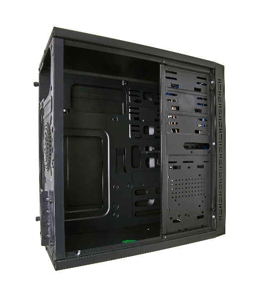 Компьютерный корпус Minitower ExeGate EX272749RUS QA-412U Black, mATX, (без БП), 2хUSB+2хUSB 3.0, Audio