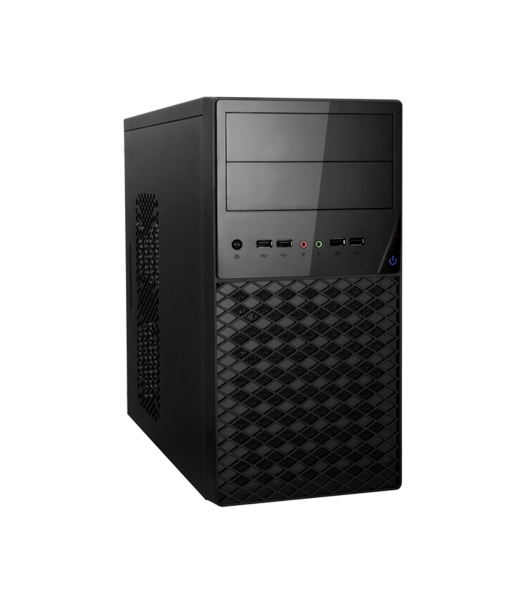 Компьютерный корпус ExeGate EX284031RUS Minitower BA-203U Black, mATX, (AA500, 80мм), 2хUSB+1хUSB 3.0, Audio
