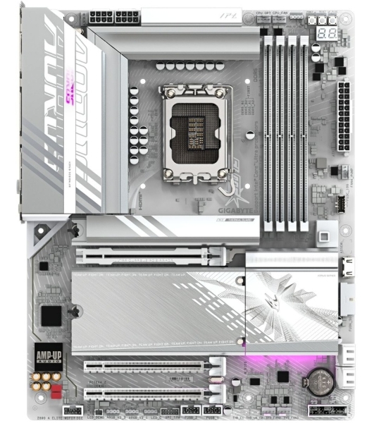Материнская плата GIGABYTE Z890 AORUS ELITE WIFI7 ICE, LGA1851, Intel Z890, 4xDDR5, 4xSATA, 4xM.2, 1xPCIe 5.0 x16, 2xPCIe 4.0 x4, 1xDP (v1.4), 1xUSB Type-C, 1x2.5Gb LAN, Wi-Fi 7, Bluetooth 5.4, S/PDIF, 2x3.5 мм, 7.1, ATX