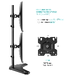 Кронштейн ONKRON D208FS для двух мониторов 13'-32' настольный, черный, фото30