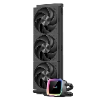 Система охлаждения Water Cooling System PCCooler DE360 MAX BK (300W, 360мм, Black, ARGB Pump, Fans: 3x120мм, 66CFM, 34.3dBA, 2200RPM/Pump height 54мм, 15dBA, 2600RPM, Rad thickness 27мм/S: 1851, 1700, 1200, 115X, AM5, AM4, AM3), фото6