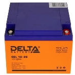 Аккумуляторная батарея Delta GEL 12-26 напряжение 12В, емкость 26А·ч (174х166х125мм), фото3