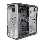 Компьютерный корпус ExeGate EX284031RUS Minitower BA-203U Black, mATX, (AA500, 80мм), 2хUSB+1хUSB 3.0, Audio, фото2