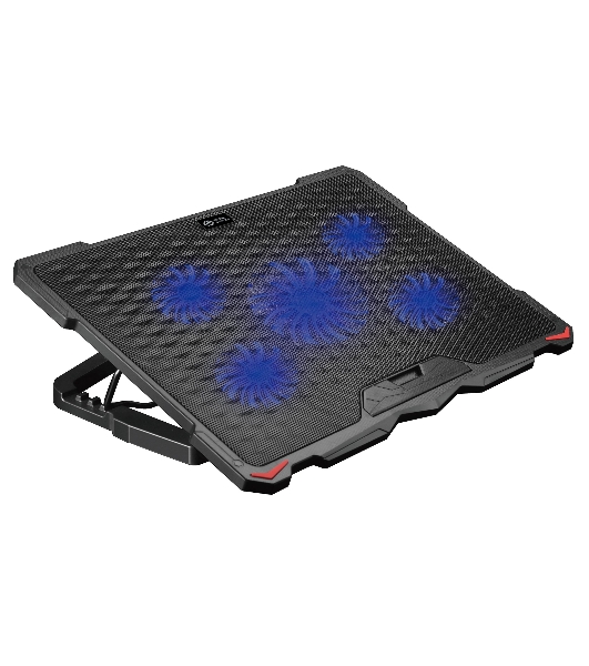 Подставка для ноутбука Digma D-NCP180-5 18'415x295x25мм 2xUSB 5x 79/150ммFAN 850г черный