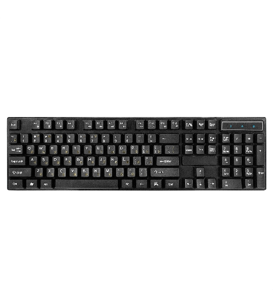 Комплект клавиатура+мышь ExeGate MK110-OEM проводной, USB, 1000 DPI, чёрный