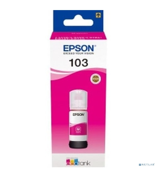 Чернила Epson 103M C13T00S34A пурпурный (65 мл) для Epson L3100/3110/3150