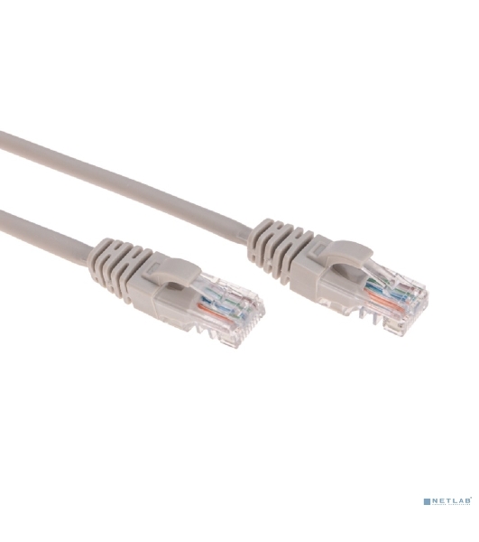 Патч-корд U/UTP Rexant CAT 5e, RJ45-RJ45, 26AWG, ZH нг(А)-HF, серый, 0,3 м