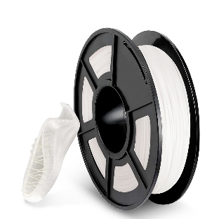 Филамент NVPrint TPU White для 3D печати диаметр 1.75мм длина 165 метров масса 0,5 кг