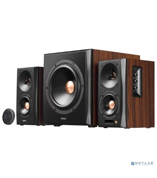 Колонки Edifier S360DB Brown (2.1,70W RMS, дерево, Bluetooth 4.1,ДУ)