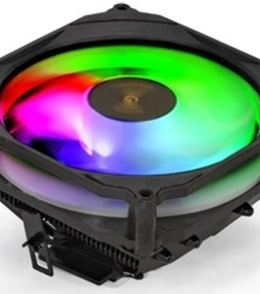 Кулер для процессора ExeGate Dark Magic EE400XL-PWM.RGb черный, 120 мм, алюминий, 2000 об/мин, 24 дБ, 4 pin, 125 Вт, 67 мм