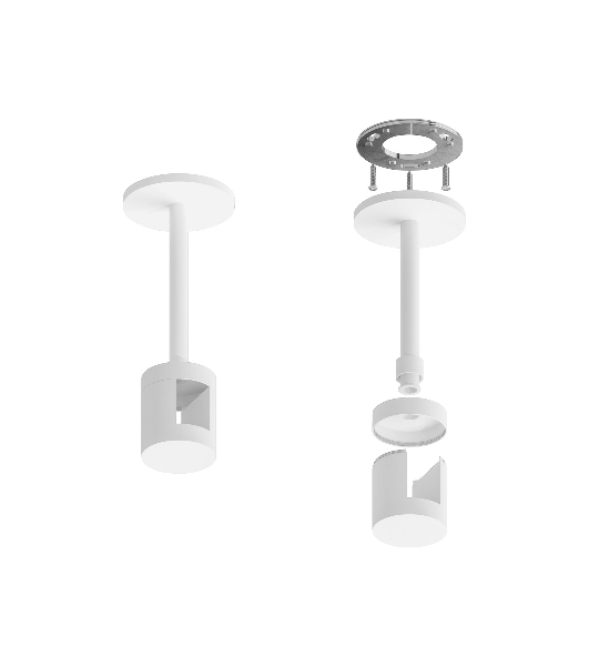 Крепеж накладной A9221 WH белый D20*100mm