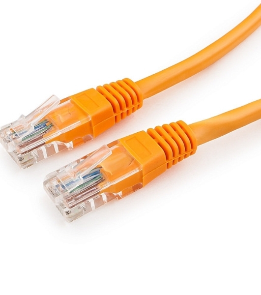 Патч-корд UTP Cablexpert cat.5e, 0.25м, литой, многожильный, оранжевый