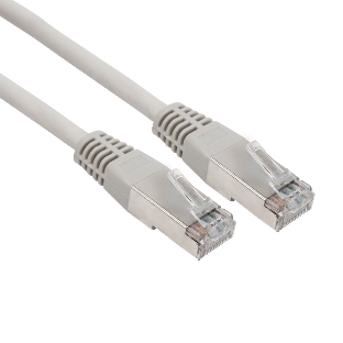Пaтч-корд F/UTP Rexant, cat.6, RJ45-RJ45, экранированный, PVC серый, 3м