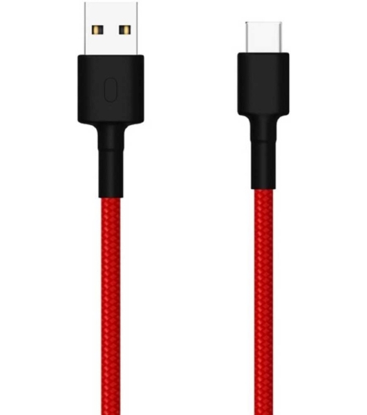 Кабель USB Xiaomi Mi Braided USB Type-C Cable SJX10ZM 100 см красный