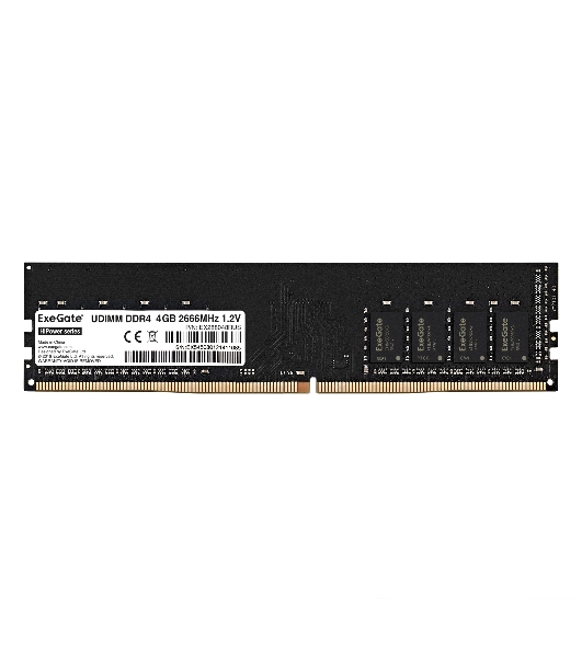 Оперативная память Exegate, DDR4, 4GB (1x4 GB), 2666 MHz, CL19, DIMM, OEM