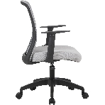 Кресло компьютерное Cactus CS-MC333-GY серый, сиденье серый, сетка/ткань, низк.спин. крестов. пластик, пластик черный, фото7