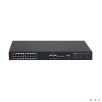 Коммутатор 20-портовый гигабитный управляемый с PoE Dahua DH-S4220-16GT-240, уровень L2, 16xRJ45 1Gb PoE, 2xRJ45 1Gb, 2xSFP 1Gb, суммарно до 240Вт, коммутация 56 Гбит/с, MAC-таблица 8к, металл, фото10