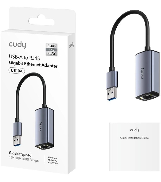Сетевой адаптер Gigabit Ethernet Cudy UE10A USB 3.0