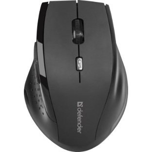 Мышь беспроводная Defender Accura MM-365 черный, 1600 dpi, радиоканал, USB, кнопки - 6