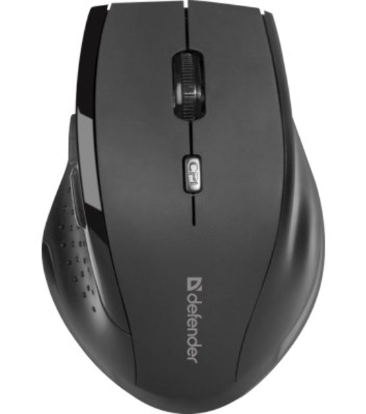 Мышь беспроводная Defender Accura MM-365 черный, 1600 dpi, радиоканал, USB, кнопки - 6