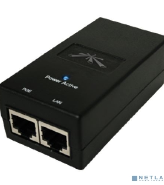 Сетевое оборудование UBIQUITI POE-24-12W(EU) блок питания с PoE, 220 VAC -> 24VDC, 0,5A - для абонентов