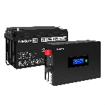 Комплект Источник бесперебойного питания EX295992RUS + батарея 65Aч EX282980RUS 1шт (инвертор, синус, для котла, PF=1, настенный) ExeGate IdealSine SR-600.LCD.2SH <600VA/600W, чистая синусоида, цветной LCD-дисплей, 2*Schuko, крепление настенное, черный> + батарея ExeGate DT 1265 (12В, 65Ач) 1шт, фото7