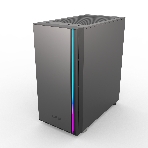 Компьютерный корпус без блока питания PCCOOLER LM300 ARGb BK, Flat Mid Tower, черный, TG, 0.45 SPCC, 1x120мм mATX, mITX 170/330/150мм 2x2.5', 2x3.5', 5xPCI 1xUSB-A 3.0, 2xUSB-A 2.0 375x205x427мм, фото9