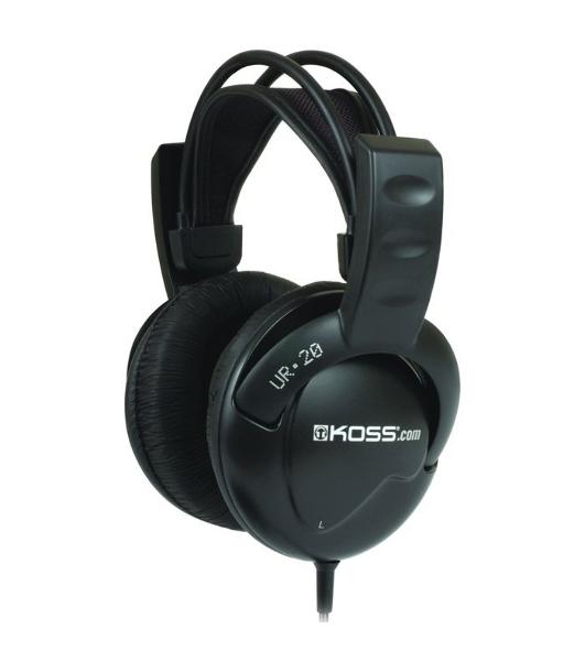 Проводные наушники Koss UR20 черный, полноразмерные, Jack 3.5 мм