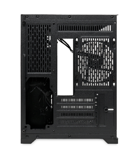Компьютерный корпус HSPD F330, Panoramic Mini-tower, черный, TG, 0.5 SPCC, 3x120мм ARGB mATX, mITX 160/400/200мм 1x2.5', 2x3.5', 4xPCI 1xUSB-C 3.0, 2xUSB-A1.0 428x280x375мм