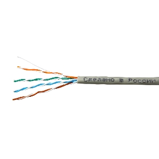Кабель SkyNet Premium UTP indoor 4x2x0,51, медный, FLUKE TEST, кат.5e, однож., 100 м, box, серый